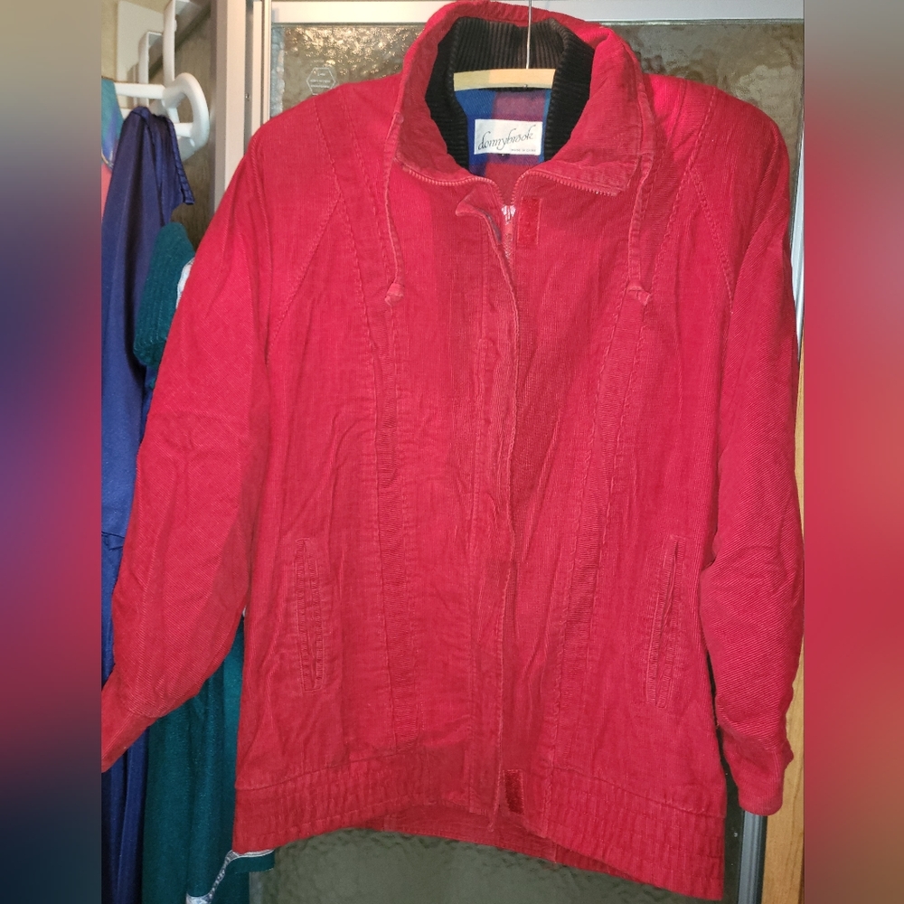 Red Corduroy Donnybrook coat